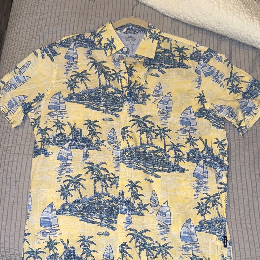 Yellow Patterned Summer Shirt